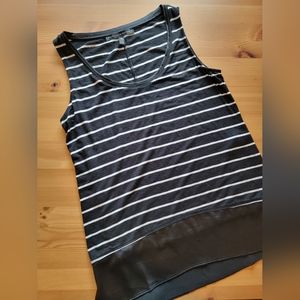 White House Black Market Striped Tank ~ XS